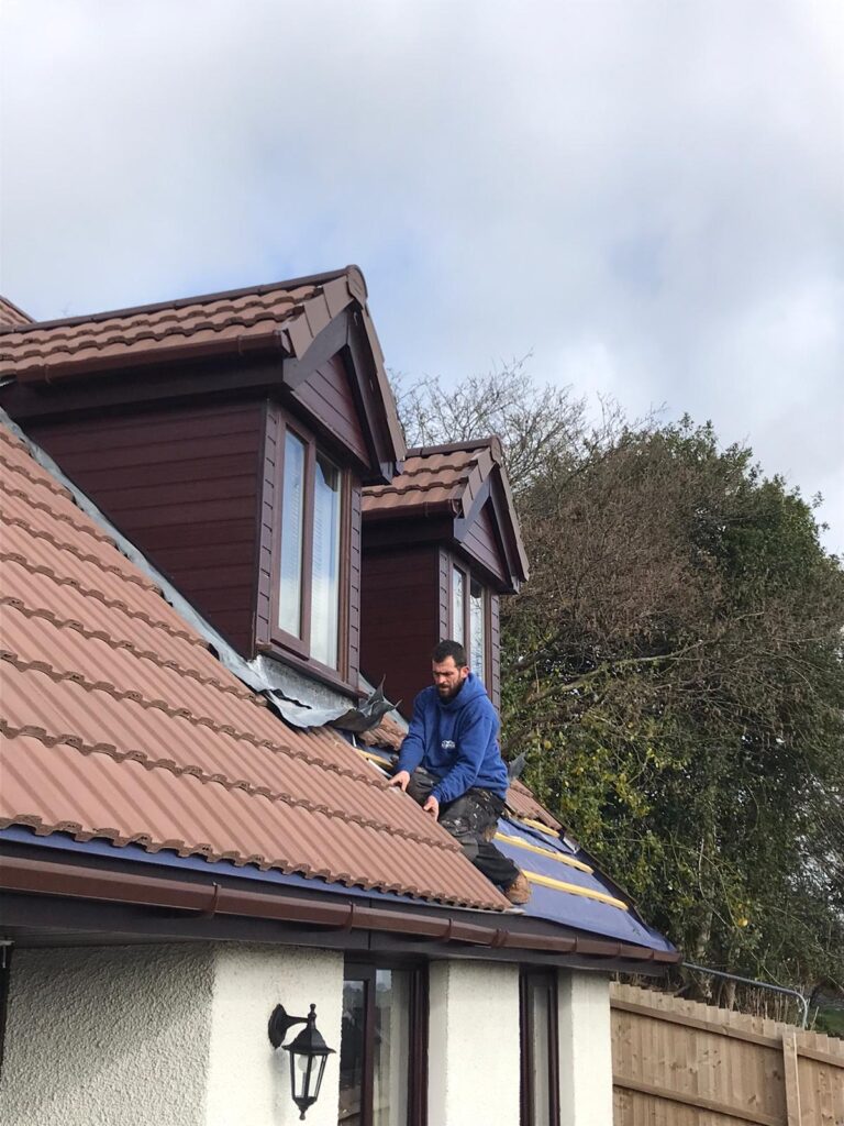 Replacement roof in Cwmbran