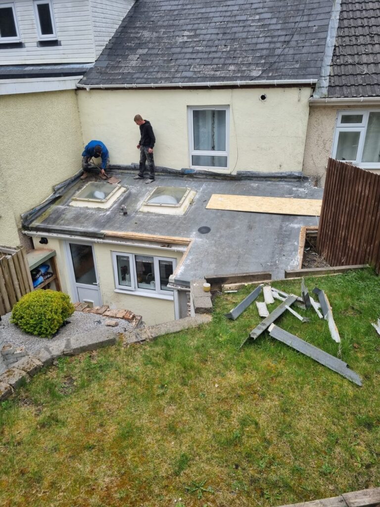 flat roof replacement in Brynmawr