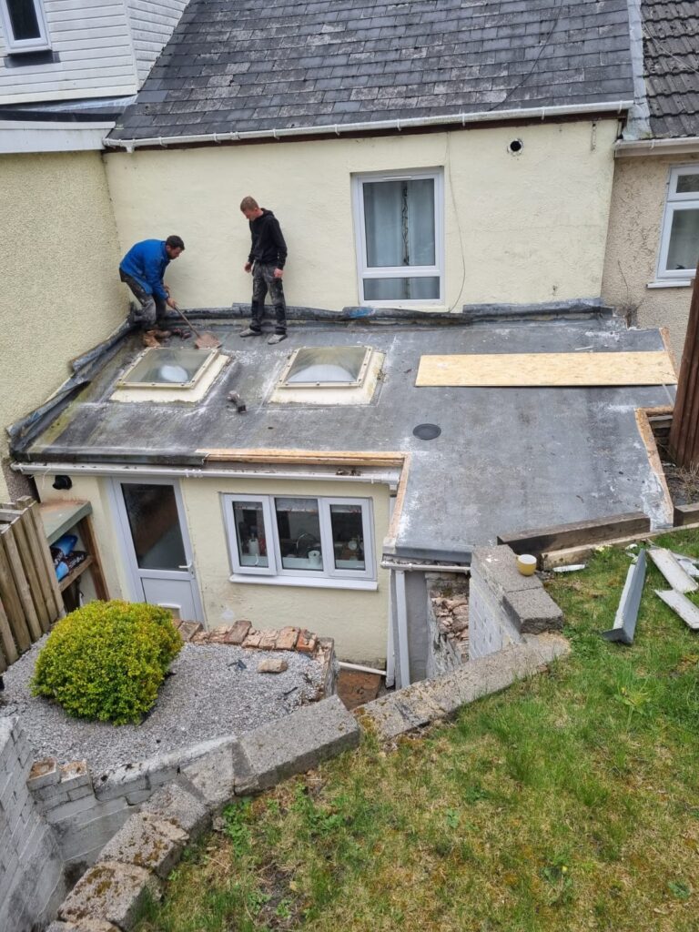 flat roof replacement in Brynmawr