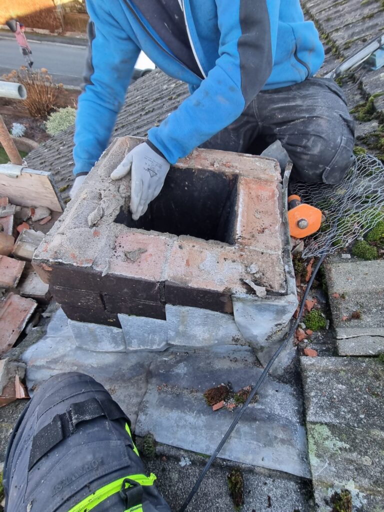 chimney removal newport